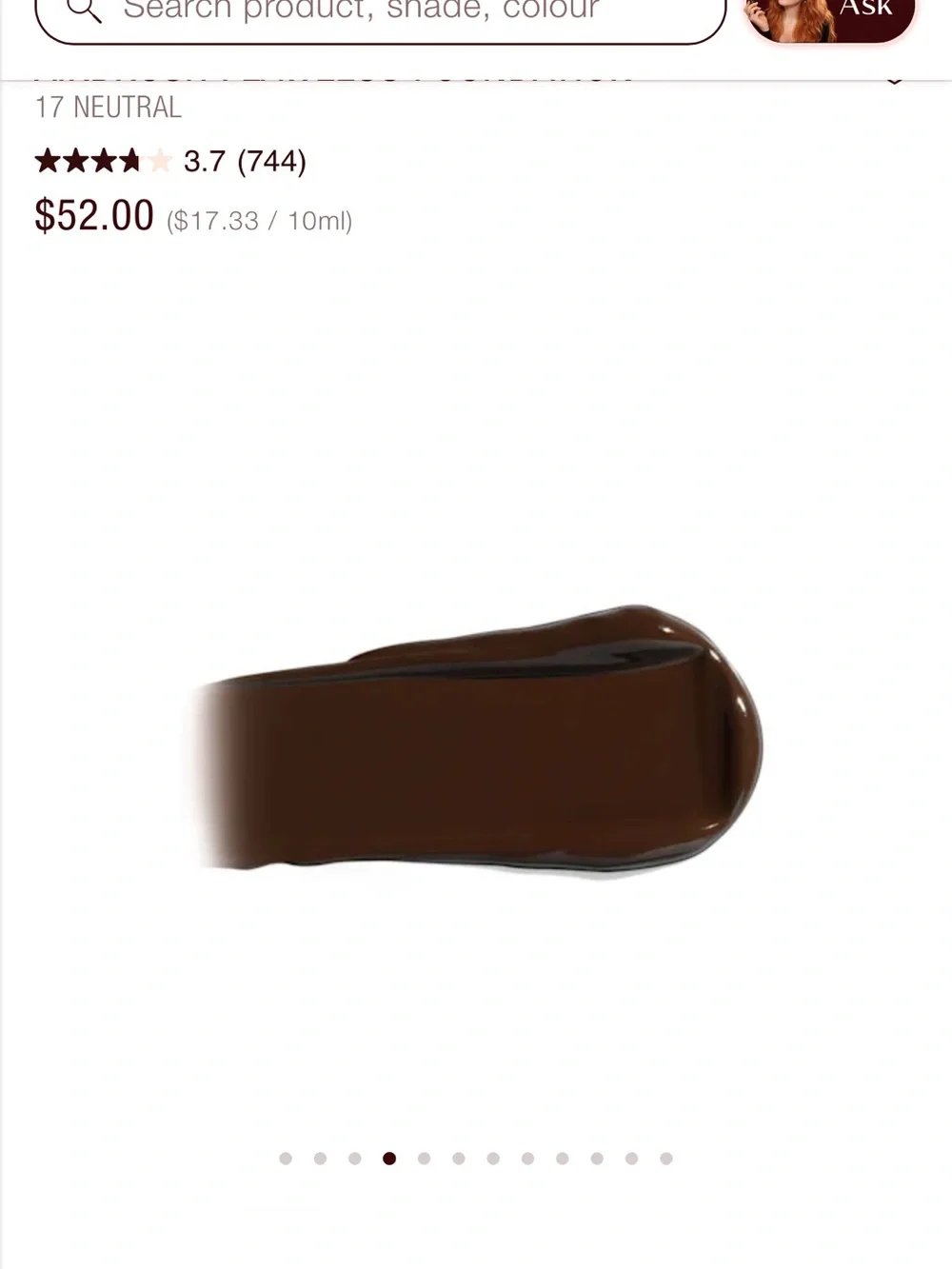 New Charlotte Tilbury Airbrush Foundation 17 neutral